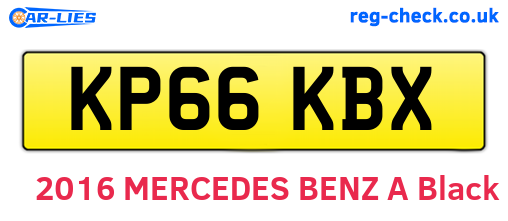 KP66KBX are the vehicle registration plates.
