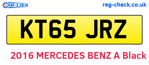 KT65JRZ are the vehicle registration plates.