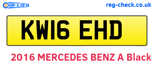 KW16EHD are the vehicle registration plates.