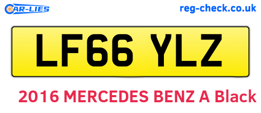 LF66YLZ are the vehicle registration plates.