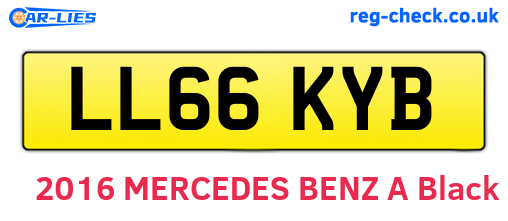 LL66KYB are the vehicle registration plates.