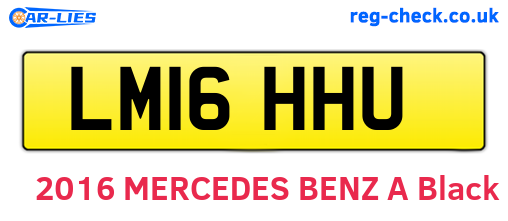 LM16HHU are the vehicle registration plates.