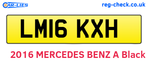 LM16KXH are the vehicle registration plates.