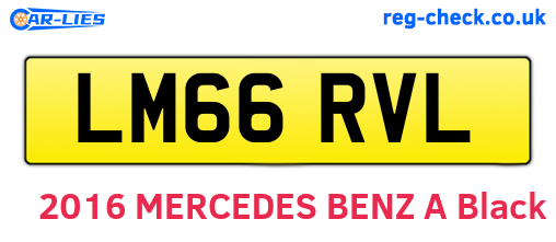 LM66RVL are the vehicle registration plates.