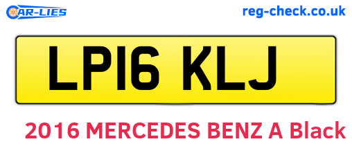 LP16KLJ are the vehicle registration plates.
