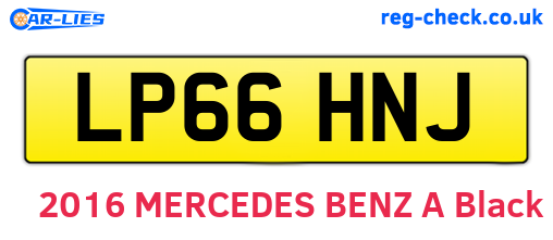 LP66HNJ are the vehicle registration plates.