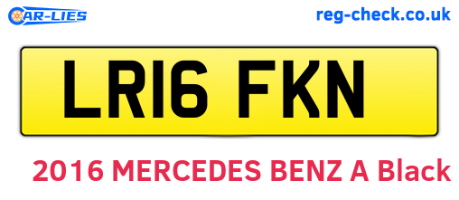 LR16FKN are the vehicle registration plates.