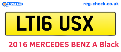 LT16USX are the vehicle registration plates.