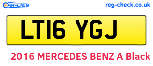 LT16YGJ are the vehicle registration plates.
