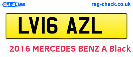 LV16AZL are the vehicle registration plates.