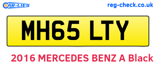 MH65LTY are the vehicle registration plates.