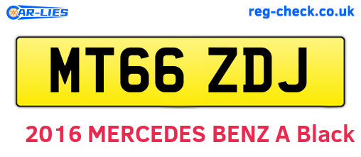 MT66ZDJ are the vehicle registration plates.