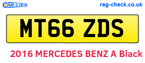 MT66ZDS are the vehicle registration plates.