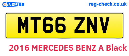 MT66ZNV are the vehicle registration plates.