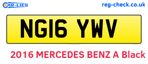 NG16YWV are the vehicle registration plates.