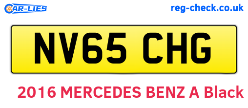 NV65CHG are the vehicle registration plates.