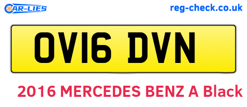OV16DVN are the vehicle registration plates.