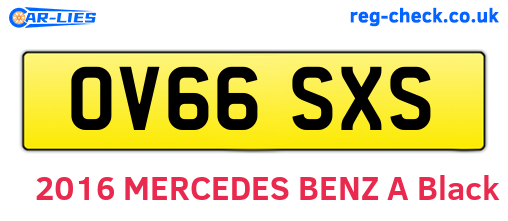 OV66SXS are the vehicle registration plates.