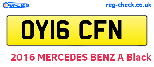OY16CFN are the vehicle registration plates.