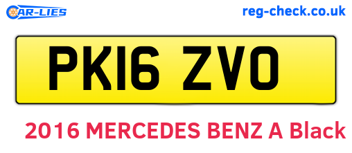 PK16ZVO are the vehicle registration plates.