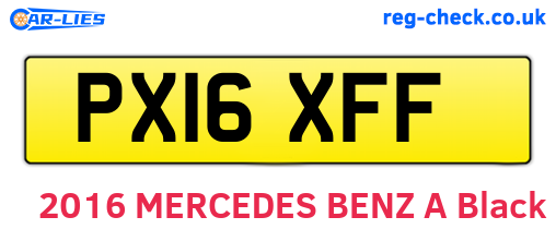 PX16XFF are the vehicle registration plates.
