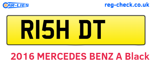 R15HDT are the vehicle registration plates.