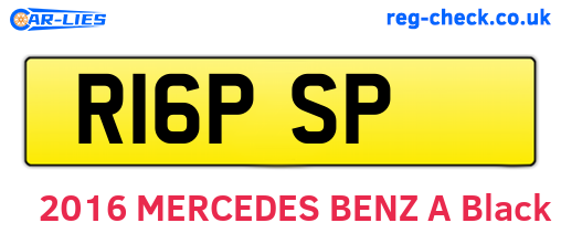 R16PSP are the vehicle registration plates.