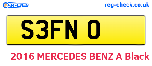 S3FNO are the vehicle registration plates.