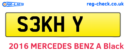S3KHY are the vehicle registration plates.