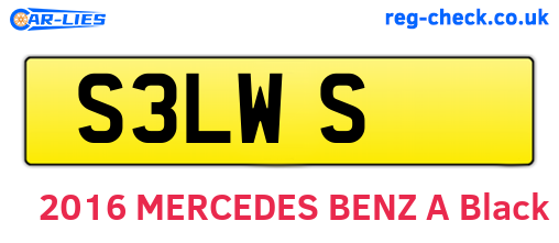 S3LWS are the vehicle registration plates.