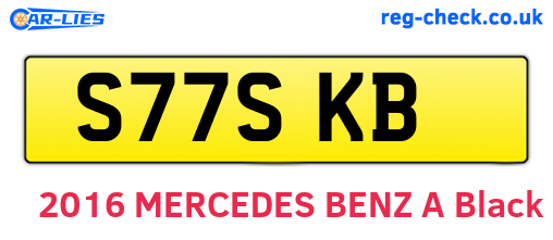 S77SKB are the vehicle registration plates.
