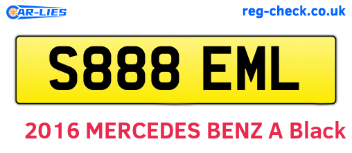 S888EML are the vehicle registration plates.