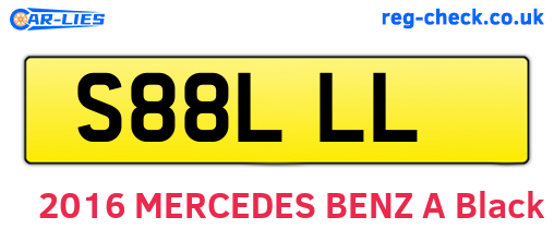 S88LLL are the vehicle registration plates.