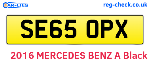 SE65OPX are the vehicle registration plates.