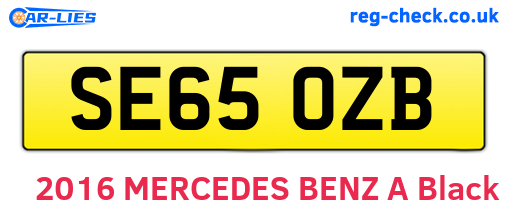 SE65OZB are the vehicle registration plates.