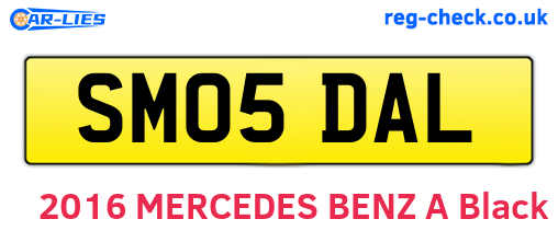 SM05DAL are the vehicle registration plates.