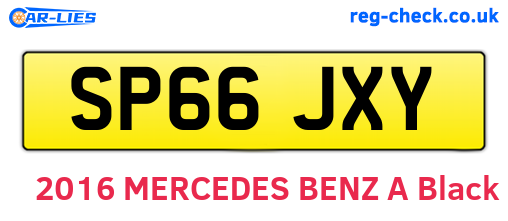 SP66JXY are the vehicle registration plates.