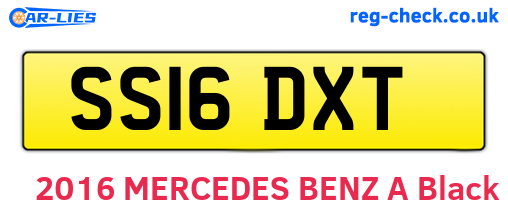 SS16DXT are the vehicle registration plates.