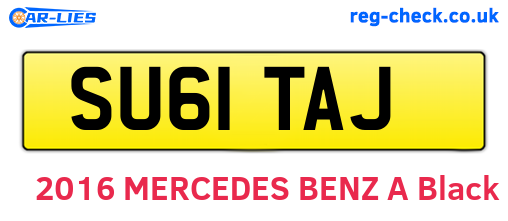 SU61TAJ are the vehicle registration plates.