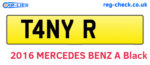 T4NYR are the vehicle registration plates.