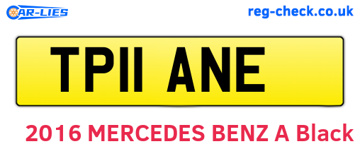 TP11ANE are the vehicle registration plates.