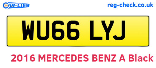 WU66LYJ are the vehicle registration plates.