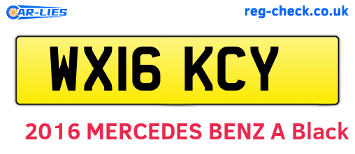WX16KCY are the vehicle registration plates.