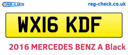 WX16KDF are the vehicle registration plates.