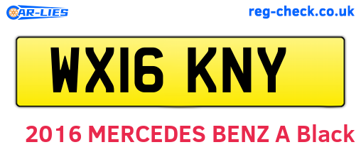 WX16KNY are the vehicle registration plates.