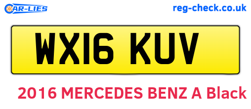 WX16KUV are the vehicle registration plates.