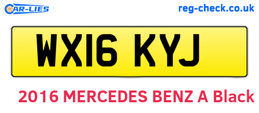 WX16KYJ are the vehicle registration plates.