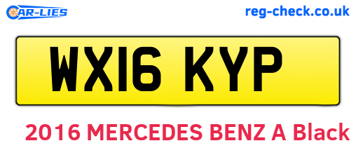 WX16KYP are the vehicle registration plates.