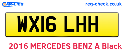 WX16LHH are the vehicle registration plates.
