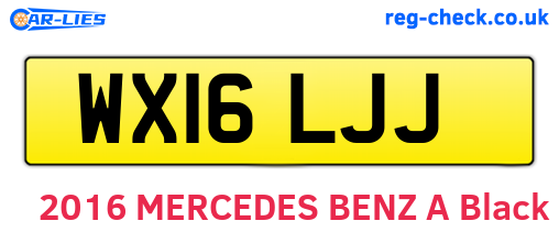 WX16LJJ are the vehicle registration plates.